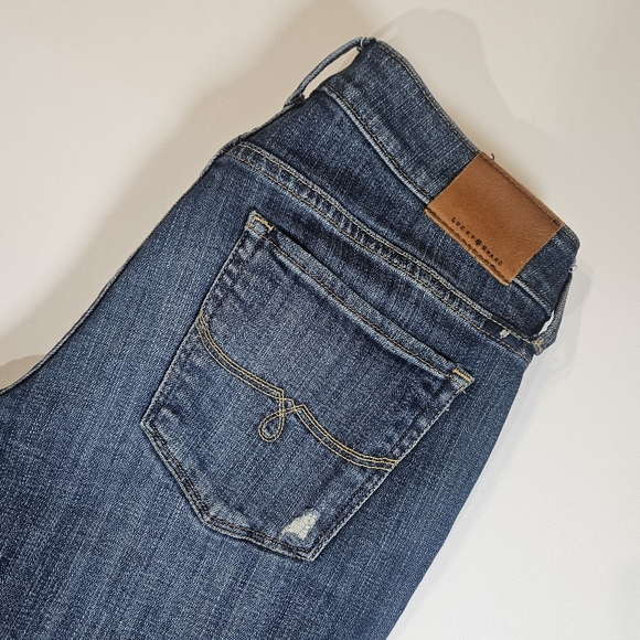 Lucky Brand Womens Jeans Size 2/26 Lolita Skinny Low Rise Distressed 90s Denim - Picture 6 of 12